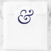 Ampersand is  ronde sticker (Tas)
