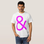 Ampersand - Magenta on Light T-shirt (Voorkant volledig)