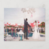 Ampersand Modern Photo Mariage Carte de remercieme (Dos)