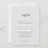 Ampersand Monogram Foto Weddenschap Kaart (Voorkant)