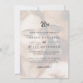 Ampersand Monogram Foto Weddenschap Kaart (Voorkant)