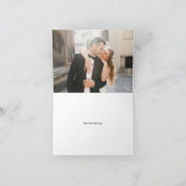 Ampersand Monogram Persoonlijke bruiloft Bedankkaart (Binnen)