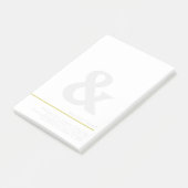 Ampersand Musings Minimale Typografie Post-it® Notes (Schuin)