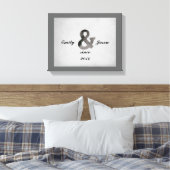 ampersand op gepersonaliseerd doek canvas afdruk (Insitu (Slaapkamer))