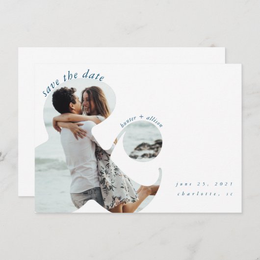 Ampersand | Opslaan van de uitnodiging op datum (Voorkant / Achterkant)