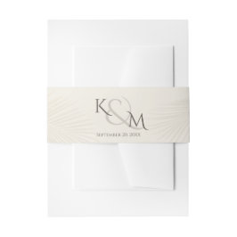 Ampersand Palm Leaf Beach Tropische Tak Uitnodigingen Wikkel