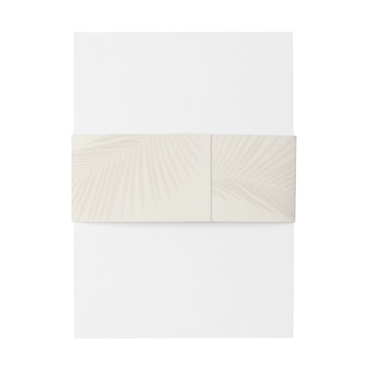 Ampersand Palmblad Strand Tropische Tak Uitnodigingen Wikkel (Achterkant Voorbeeld)