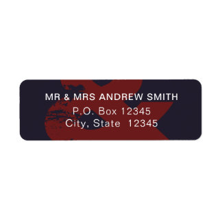 Ampersand Rustique moderne - Étiquettes d'adresse 