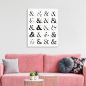 Ampersand Symbolen Canvas Afdruk (Insitu (Woonkamer))