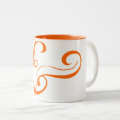 Ampersand-symbool Tweekleurige Koffiemok (Voorkant rechts)