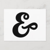 &, ampersand-teken briefkaart (Voorkant)