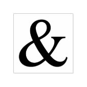 Ampersand-teken Rubberstempel (Afrduk)