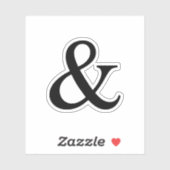Ampersand-teken Sticker (Vel)