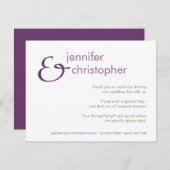 Ampersand : Thank You kaart (Voorkant / Achterkant)