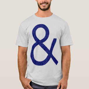 Ampersand - Tread getextureerd op licht T-shirt