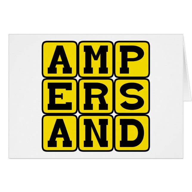 Ampersand, type functie (Voorkant Horizontaal)