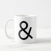 Ampersand - zwart koffiemok (Links)