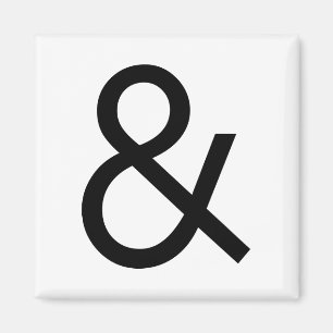 Ampersand - Zwart Magneet
