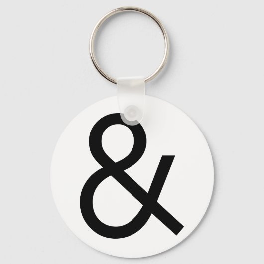 Ampersand - Zwart Sleutelhanger (Voorkant)