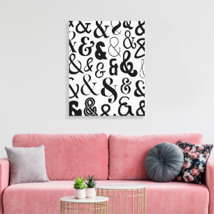 Ampersands Canvas Afdruk