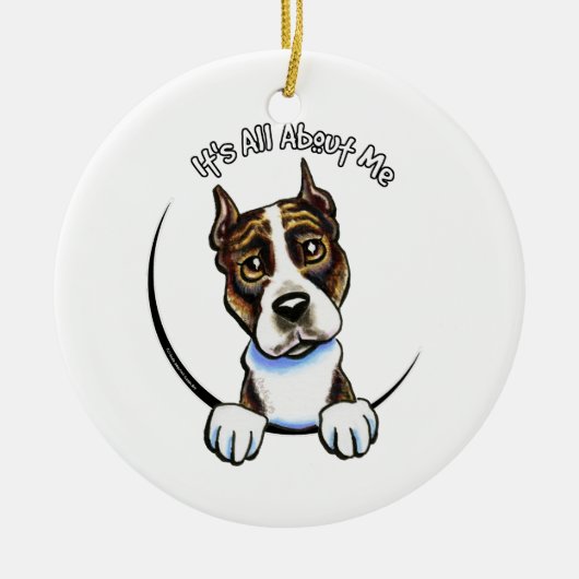 AmPersoneel Brindle IAAM Keramisch Ornament (Voorkant)