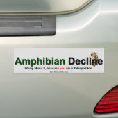 Amphibian Decline Bumpersticker (Op auto)