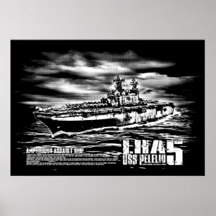 Amphibiële aanval schip Peleliu Print