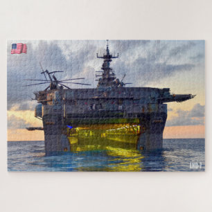 AMPHIBIOUS ASSAULT SHIP - LHD 7 (20x30 INCH) Legpuzzel