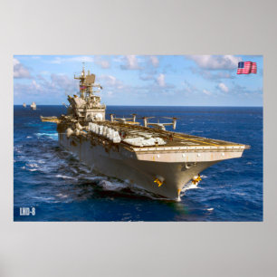 AMPHIBIOUS ASSAULT SHIP - LHD-8 POSTER