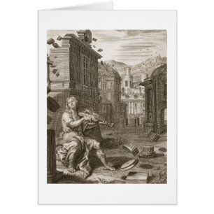 Amphion construit les murs de Thebes par la