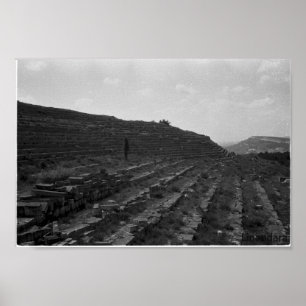 Amphitheater Limestone Quarry in the Crimea Poster