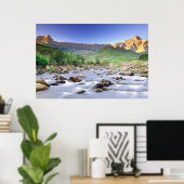 Amphitheatre And Tugela River In Drakensberg Poster (Thuiskantoor)
