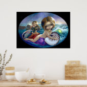 Amphitrite ART PRINT mermaid zee godin lowbrow (Keuken)