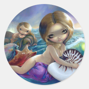 "Amphitrite"-sticker Ronde Sticker