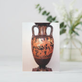 Amphora van het rode cijfer briefkaart (Staand voorkant)