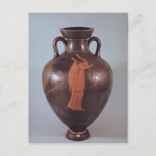 Amphora van het rode cijfer briefkaart