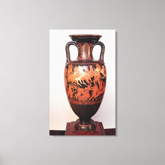 Amphora van het rode cijfer canvas afdruk (Voorkant)