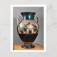 Amphora van zwarte figuren met Ajax en Achilles,