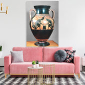 Amphora van zwarte figuren met Ajax en Achilles, Canvas Afdruk (Insitu (Woonkamer))