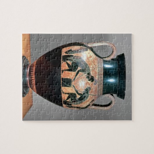 Amphora van zwarte figuren met Ajax en Achilles, Legpuzzel (Horizontaal)