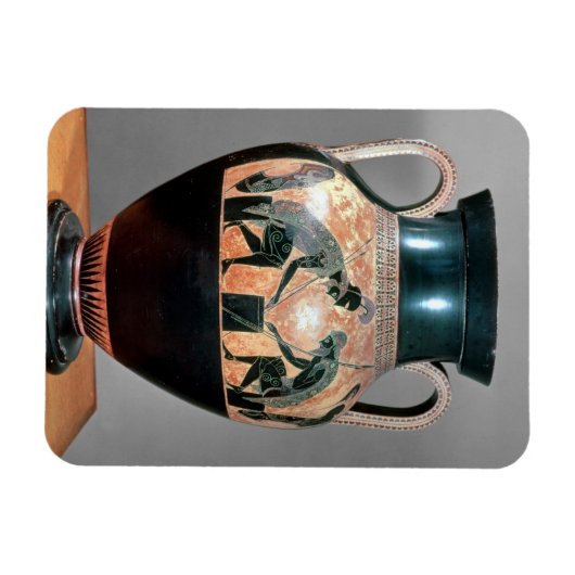 Amphora van zwarte figuren met Ajax en Achilles, Magneet (Horizontaal)