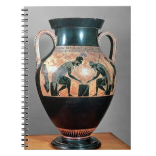 Amphora van zwarte figuren met Ajax en Achilles, Notitieboek