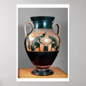 Amphora van zwarte figuren met Ajax en Achilles, Poster (Voorkant)