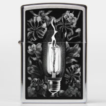 Ampoule de foudre avec flamme