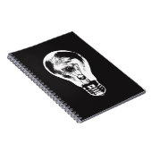 Ampoule noire et blanche - carnet (Côté Droit)
