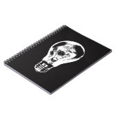 Ampoule noire et blanche - carnet (Côté gauche)