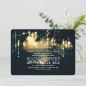 Ampoules à cordes incrustées arbres invitations de (Debout devant)