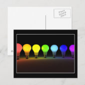 Ampoules colorées - Carte postale (Devant / Derrière)