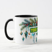 Ampoules de Noël Aquarelle Café Mug (Gauche)