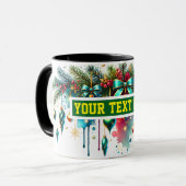 Ampoules de Noël Aquarelle Café Mug (Devant gauche)
